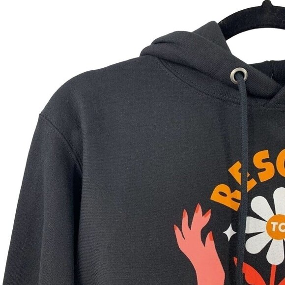 Champion X Steffi Lynn Hoodie Reverse Weave Small Black Resolve To Evolve NEW - Picture 15 of 16